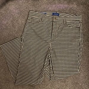Talbots Checkered High-Waist Straight-Leg Pant Size 12P